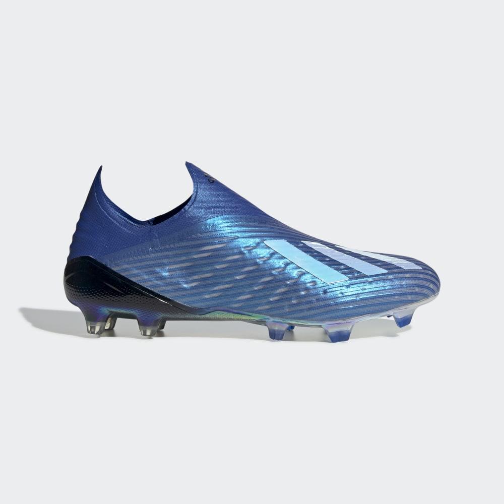 Ghete Fotbal Adidas X 19+ Firm Ground Barbati Romania - Albastru Regal/Albi/Negrii EG7137